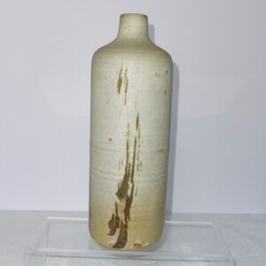 Toyo Japan Home Decor Studio Pottery Vase 8.5" Tan Brown Glazed Ceramic